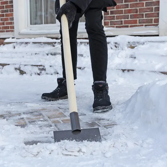 Ледоруб-скребок 200 мм, 1 кг, деревянный черенок, Сибртех