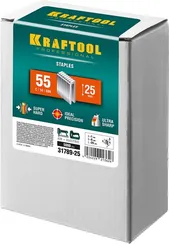 KRAFTOOL скобы тип 55 (90/C), 25 мм, калибр 18GA. 5000 шт (31789-25)