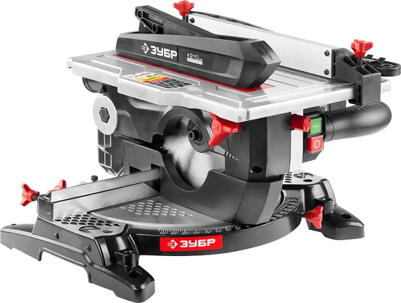 ЗУБР Ø 210, 1500 Вт, пила торцовочная комбинированная (ЗПТК-210-1500)