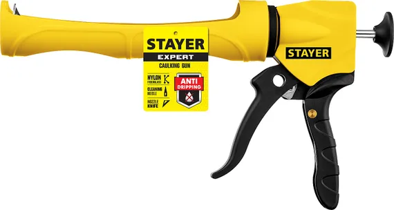 STAYER 310 мл, антикапельная система, легкий скелетный поворотный пистолет для герметика (06690)