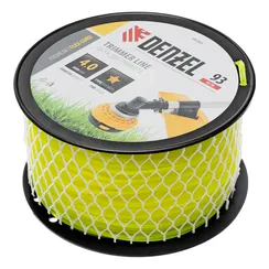 Леска для триммера звезда, 4,0мм х 93м, на DIN катушке FLEX CORD Denzel