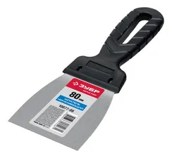 ЗУБР 80 мм, пластиковая ручка, нержавеющий шпатель (10077-08)