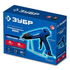 ЗУБР Профессионал 500, d11 мм, 35 г/мин, термоклеевой пистолет электрический (06859-11)