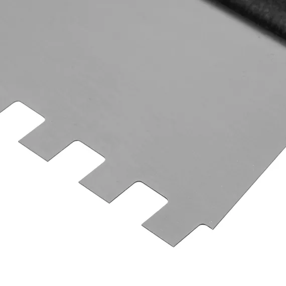 Шпатель из нержавеющей стали, 450 мм, зуб 8 х 8 мм, пластмассовая ручка Сибртех