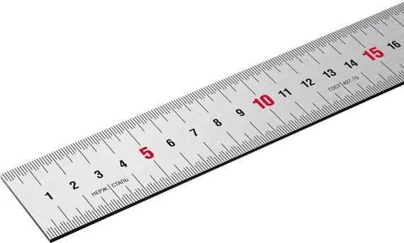 ЗУБР Про-150, длина 1.5 м, усиленная нержавеющая линейка, Профессионал (34280-150)