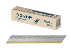 ЗУБР DA34 38 х 1.8 мм, финишные гвозди, калибр 15GA, 2000 шт (305397-38)