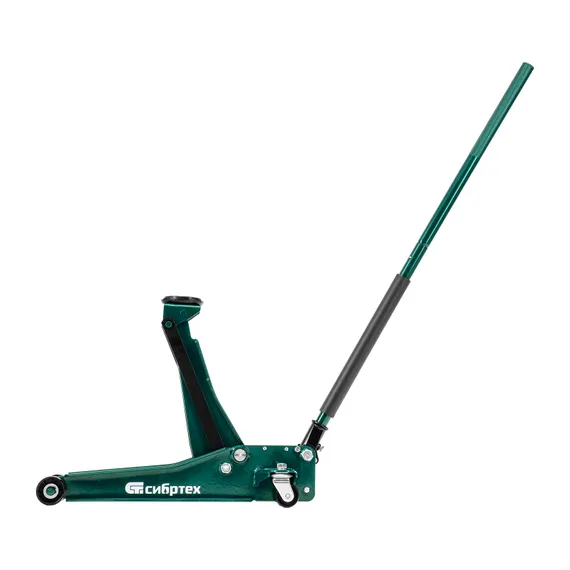 Домкрат гидравлический подкатной, 3,5 т, 95-520 мм, быстрый подъем, низкий подхват, проф. Сибртех