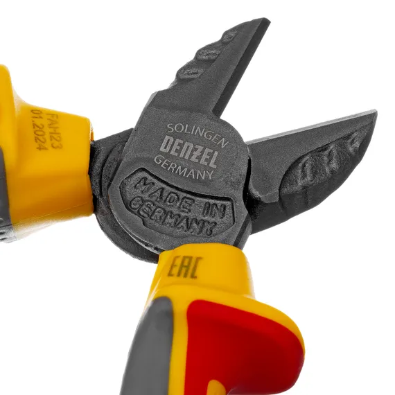 Бокорезы, диэлектрические рукоятки, до 1000 В, трехкомпонентные рукоятки, 160 мм Denzel