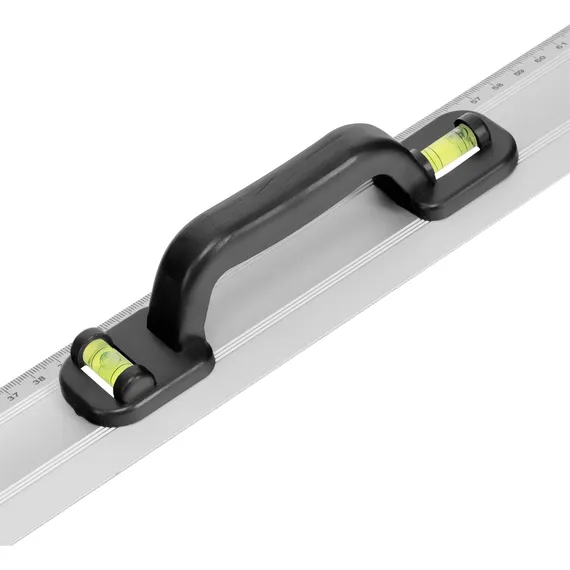 Линейка-уровень, 1200 мм, металлическая, пластмассовая ручка 2 глазка Matrix