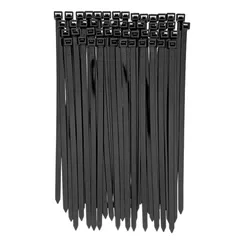 Хомуты, 250 х 8 мм, пластиковые, черные, 100 шт Сибртех