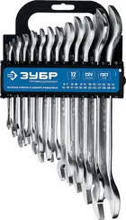 ЗУБР 12 шт, 6 - 32 мм, набор рожковых гаечных ключей, Профессионал (27011-H12)