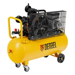 Компрессор воздушный инверторный рем. привод BIW3000/100, 3,0 кВт, 100 литров, 535 л/мин Denzel