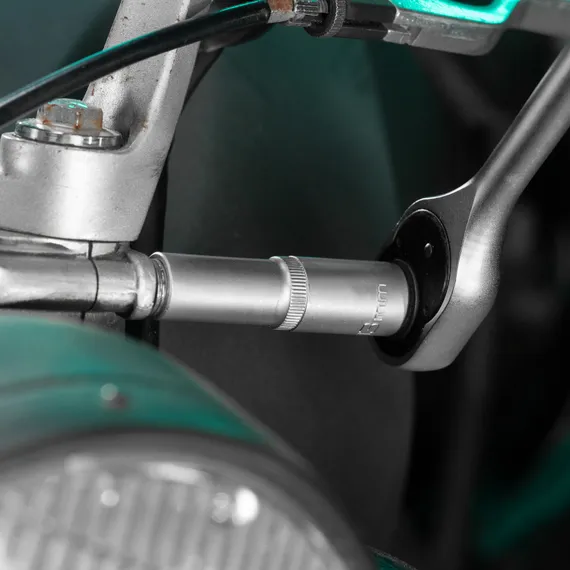 Головка торцевая удлиненная, 13 мм, шестигранная, CrV, под квадрат 1/2 Stels