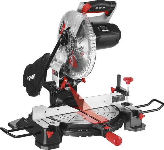 Пила торцовочная ЗУБР ЗПТ-255-1800 ЛМ2 d 255 х 30 мм, 1600 Вт