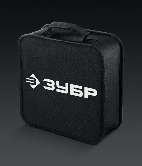 Аккумуляторная бесщеточная УШМ, ЗУБР 12 В, D76 мм, 1 АКБ тип Т7 (4 А·ч),сумка, Профессионал (AB-76-41)