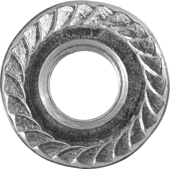 ЗУБР DIN 6923, кл. пр. 6, M8, цинк, 5 кг, гайка с фланцем (303630-08)