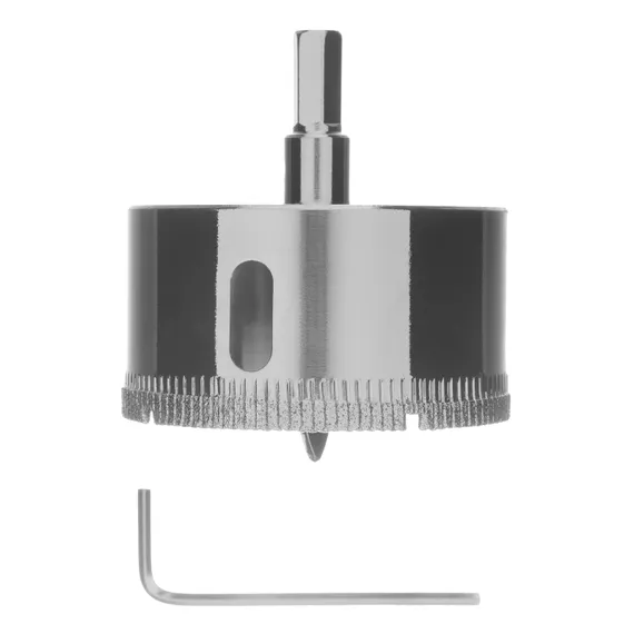 Сверло по керамической плитке и стеклу, 55 х 55 мм, шестигранный хвостовик, с центрующим сверлом Сибртех