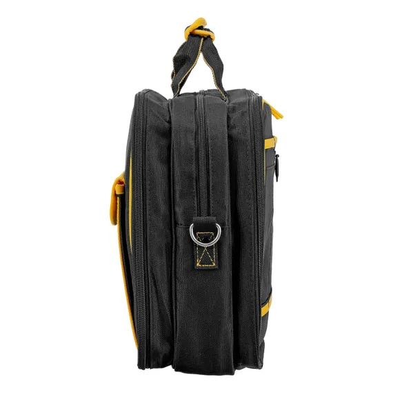 Сумка для инструмента, 400х170х300 мм, 3 отделения, 28 карманов, наплечный ремень Denzel