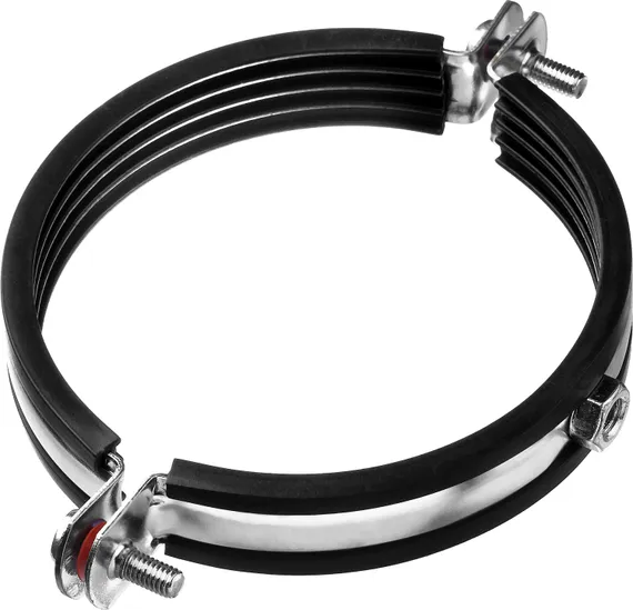 ЗУБР 4″, цинк, 5 шт, трубный хомут с гайкой (37850-107-116)