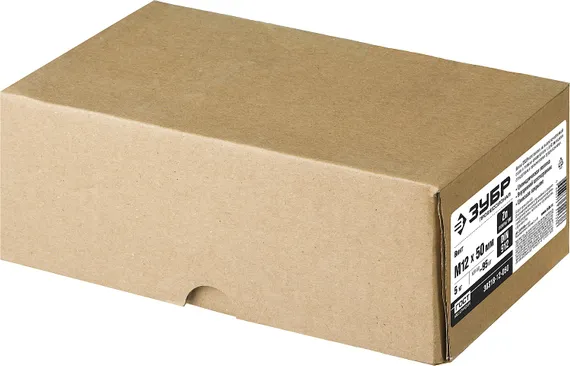 ЗУБР DIN 912, кл. пр. 8.8, М12 х 50 мм, цинк, 5 кг, винт с внутренним шестигранником, Профессионал (30318-12-050)