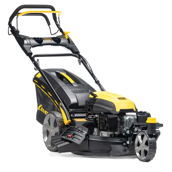 Газонокосилка CHAMPION LMZ5130/1 (3кВт привод 508мм 65л 25-75мм 1рычаг/6, 37кг4в1 3колеса1разблок)