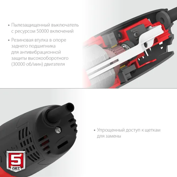 УШМ, (болгарка) электрическая, ЗУБР Компакт, 800 Вт, d115 мм, (УШМ-115-805)