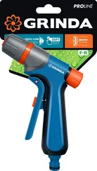 GRINDA F-R, курок спереди, двухкомпонентный, плавная регулировка напора, поливочный пистолет, PROLine (429121)