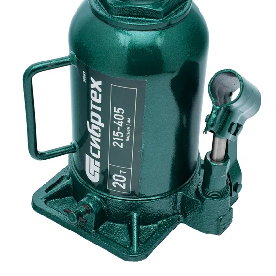 Домкрат гидравлический бутылочный, 20 т, 215-405 мм Сибртех