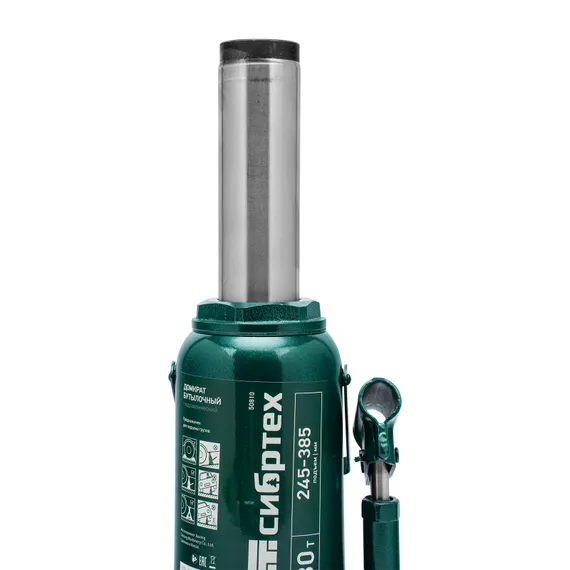 Домкрат гидравлический бутылочный, 30 т, 245-385 мм Сибртех
