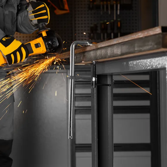 Струбцина F-образная, 80x300мм, кованая Denzel