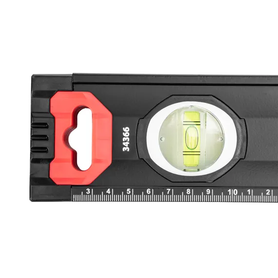 Уровень алюминиевый, усиленный, фрезерованный, 3 глазка, двухкомпонентные рукоятки, 2000 мм Matrix