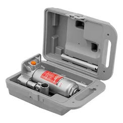 Домкрат гидравлический бутылочный, 4 т, h подъема 194-372 мм, в пластиковом кейсе Matrix