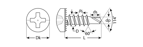 ЗУБР КЛМ-СЦ, 9.5 х 3.5 мм, цинк, конусная головка 22000 шт (22 кг.), саморез со сверлом для листового металла (4-300170-35-09)