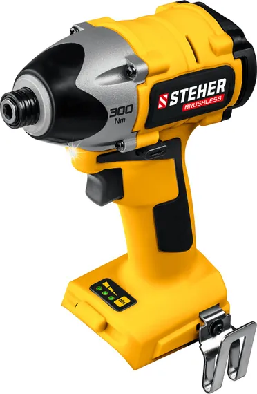 Бесщеточный винтоверт, STEHER V1, 20 В, 300 Н·м, без АКБ, (CSB-300)