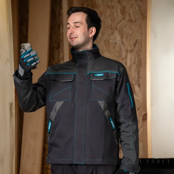 Куртка профессиональная рабочая, 97% хлопок 3% спандекс, L Gross