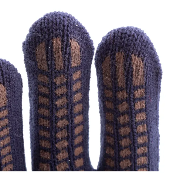 Перчатки трикотажные, акрил, ПВХ гель, "Протектор", синий, оверлок Сибртех