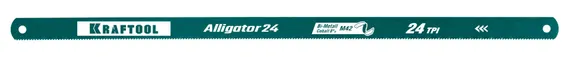 KRAFTOOL Alligator-24, 24 TPI, 300 мм, биметаллическое гибкое полотно по металлу (15942-24-S10)