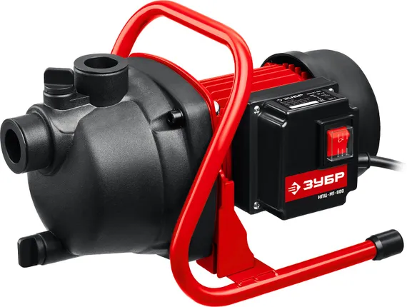 Поверхностный (садовый) центробежный насос ЗУБР 800 Вт, (НПЦ-М1-800)