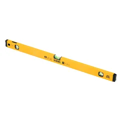 Уровень алюминиевый, магнит, фрезерованный, 3 глазка (1 зеркал.) 0,5 мм/м, 800 мм Denzel