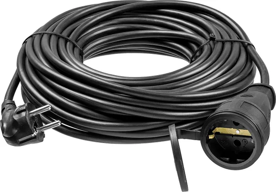ЗУБР ПВС-315-Ш, ПВС, 3 х 1.5 мм2, 20 м, IP44, 3500 Вт, силовой удлинитель-шнур, Профессионал (55020-20)