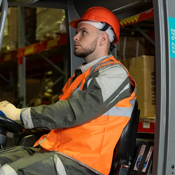 Жилет сигнальный, оранжевый, размер XL Сибртех