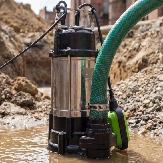 Фекальный насос СФН450, 450 Вт, напор 15 м, 21000 л/ч Сибртех