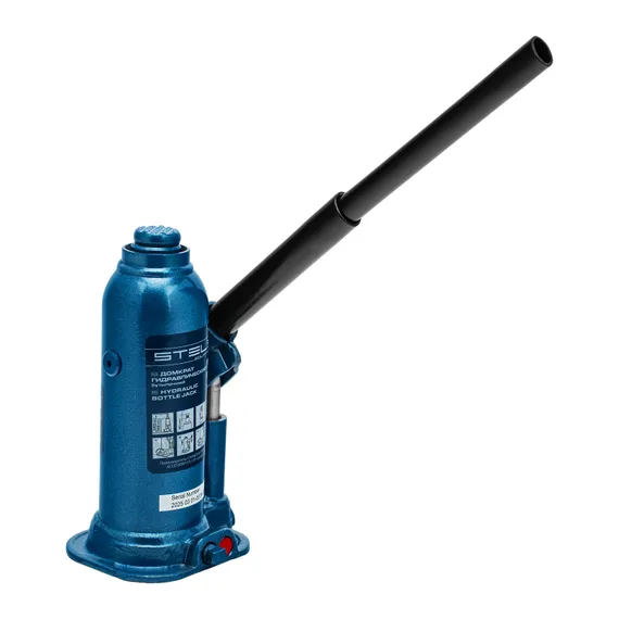 Домкрат гидравлический бутылочный, 4 т, h подъема 188-363 мм Stels
