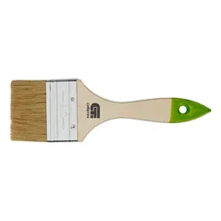 Кисть плоская 63 мм, натуральная щетина, деревянная ручка Сибртех