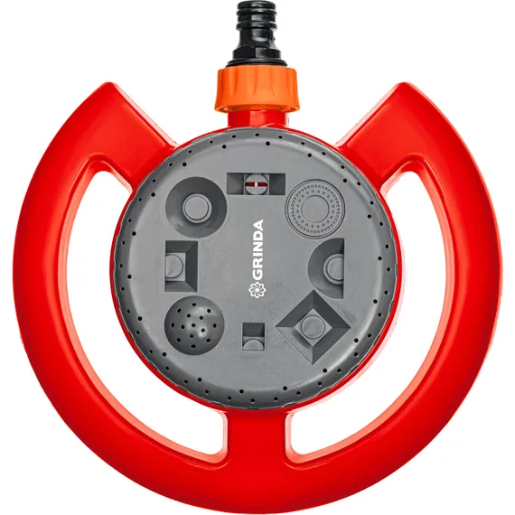 GRINDA GF-8, 8 режимов полива, на облегченной подставке, пластиковый, стационарный распылитель (8-427643)