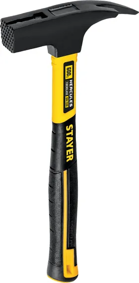 STAYER Hercules, 600 г, молоток кровельщика с фиберглассовой рукояткой, Professional (20201)