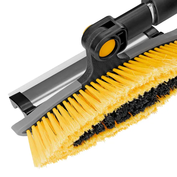 Щетка-сметка со скребком, телескоп, поворотная голова, водосгон 950-1320 мм Denzel