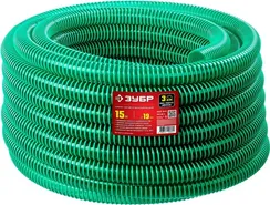ЗУБР 19 мм x 15 м, 3 атм, со спиралью ПВХ, напорно-всасывающий шланг (40325-19-15)