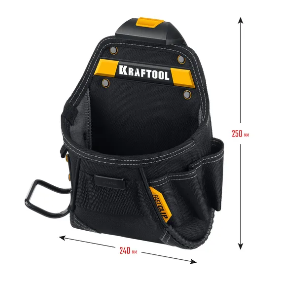 KRAFTOOL KP-6 поясная сумка с быстросъёмным креплением FastClip, 240 х 250 мм (38775)