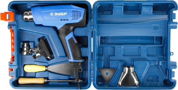 Фен технический ЗУБР 2000 Вт дисплей кейс Профессионал (ФТ-П2000 М2ДК)